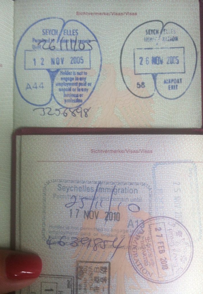 Stamp Seychelles 2005 and 2010