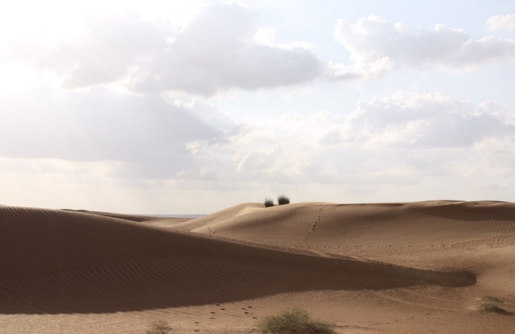 auf Exkursion im Jeep durch die Wüste Dubais